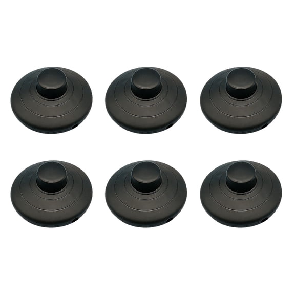 NEXAVKPR 6Pcs Floor Foot Switches Inline Foot Pedal Lamp Switches with Step on Button