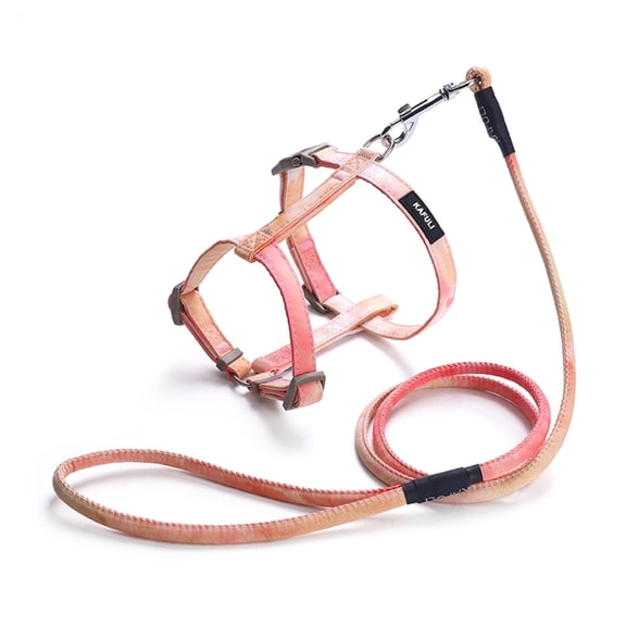 NEXAVKPR Adjustable Pet Chest Back Traction Rope Set Soft Cute Out Walking Dog Rope