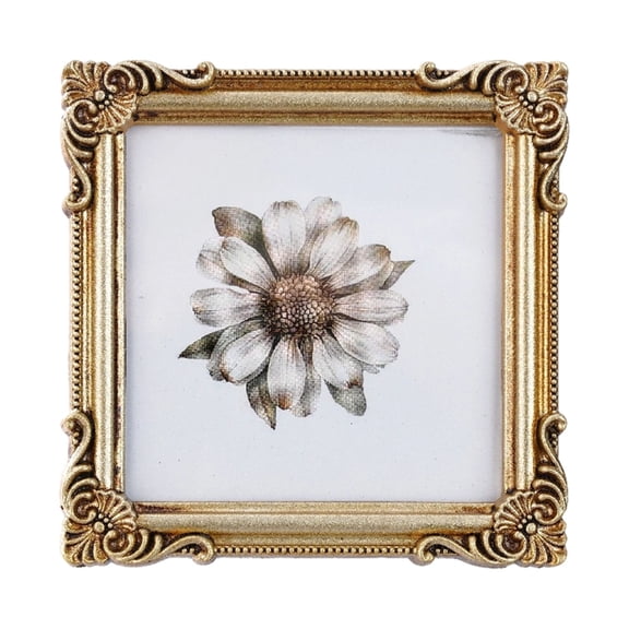 NEXAVKPR Antique Ornate Rectangles Photo Frame for Tabletop Wall Display,Retro Picture Frame,Decorative Photo Frame Home Decors