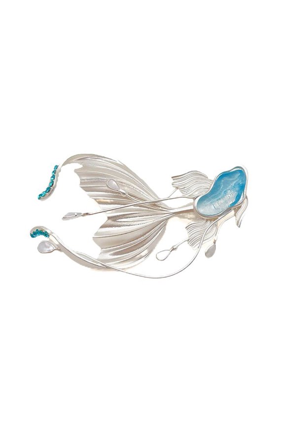 Beautiful Fish Pins Metal Brooches Fun Jewelry Unique Badges Alloy Texture Suitable for Daily Party and Everyday Use