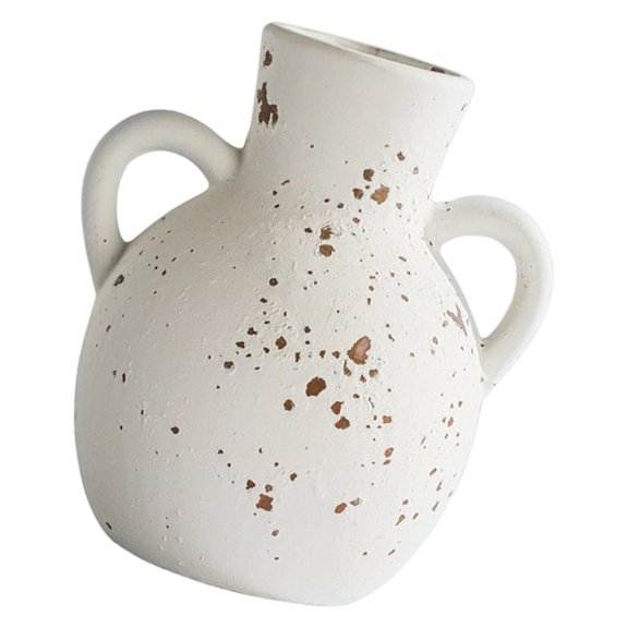 NEXAVKPR Ceramic Vases Home Decors Pottery Flower Arrangement Decorative Pot with Handles