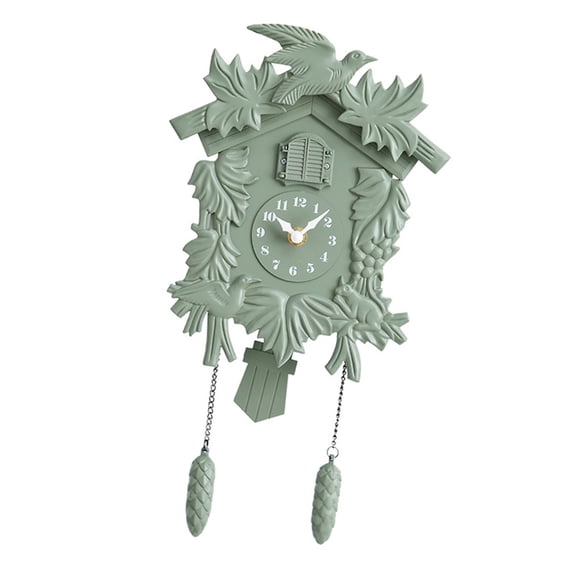 NEXAVKPR Chiming Cuckoo Clock Bird Volumes Adjustment Battery Operated Pendulums Clock