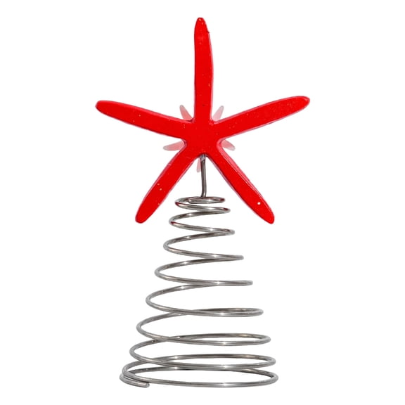 NEXAVKPR Christmas Tree Toppers Starfish Chrismas Tree Decoration with Base for Party