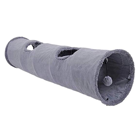 NEXAVKPR Collapsible Cats Tunnel Tube Kitty Tunnels Interactive Toys Peek Holes for Ferret Rabbit Keep Pet from Boredom with B