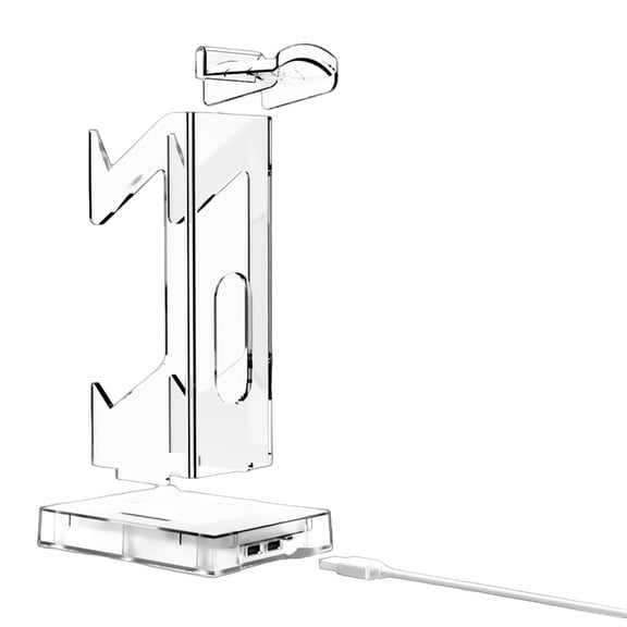 NEXAVKPR Controller Stand Multifunction Gamepad Display Shelf with 2 USB Charging Port Headphone Holder Gaming Accessories