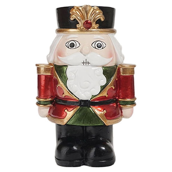 NEXAVKPR Creative Christmas Candle Holder Nutcracker Candlestick Romantic Candlelight Dinner Restaurant Decor Home Party Deco