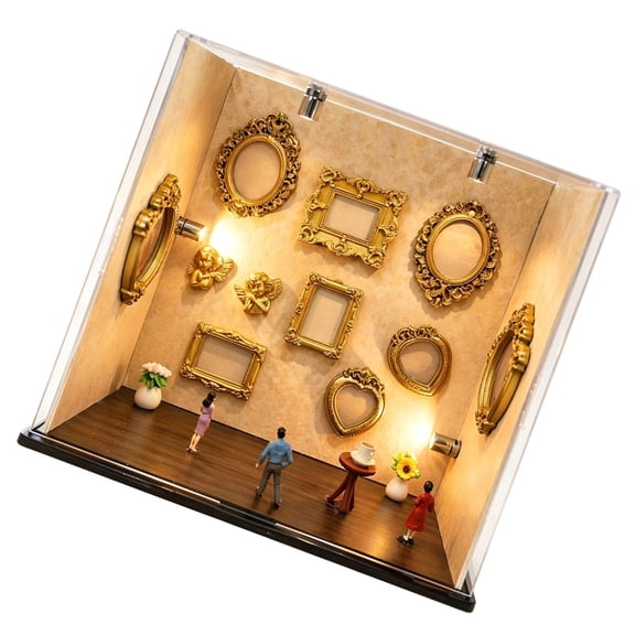 NEXAVKPR Creative Miniature Shadows Box Art Craft Set Plastic Texture for Wall Decoration