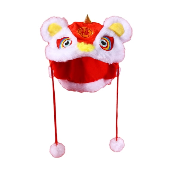 NEXAVKPR Cute Plush Lion Hat for Cats and Dog Puppy Winter Warm Headgear 3D Costume Hat