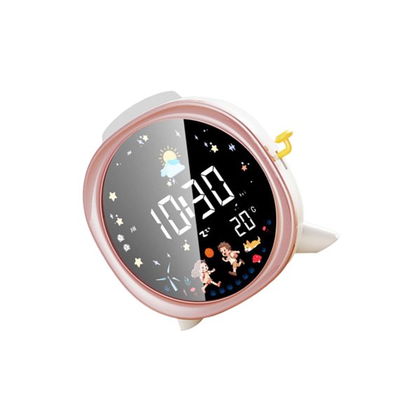 NEXAVKPR Display Alarm Clock Night Light LED Time Display PVC Lens Bedroom Decoration