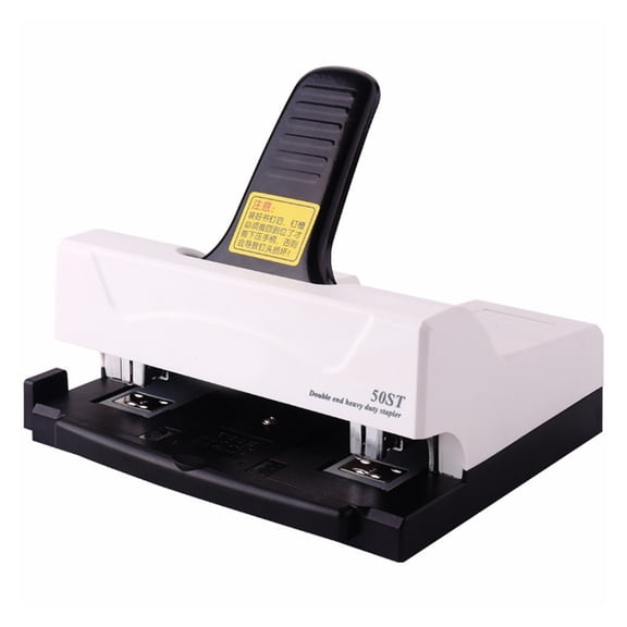 NEXAVKPR Double-Head Stapler Paper Stapler Desktop Stapler Office Stapler 50 Sheets Effortless Stapler Easy to Load