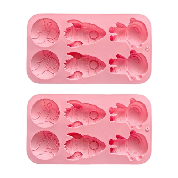 NEXAVKPR Easy Releases Silicone Baking Pan With Space Theme Cake Molds Ideal For Gift