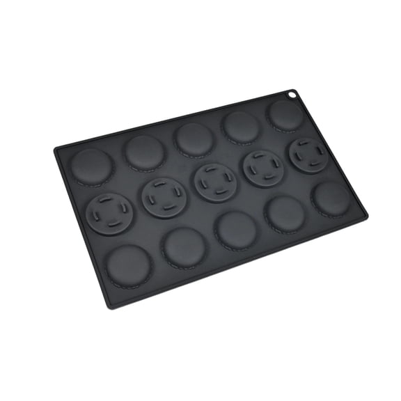NEXAVKPR Efficient 15 Cavity Silicone Macaron Molds Great For Home Baking And Crafting