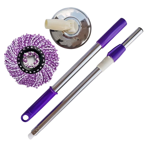 NEXAVKPR Efficient Rotating Spin Mop Quick Drying Mechanism Household Cleaning Tool With Removable Head Stainless Steels Stick