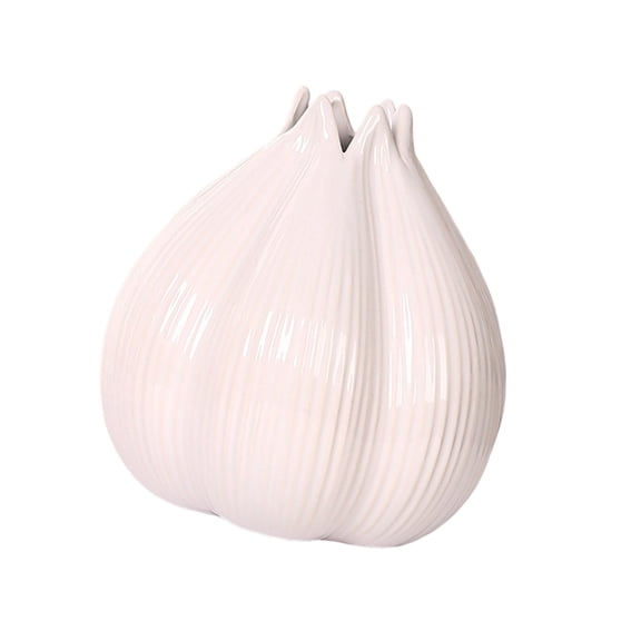 NEXAVKPR Effortlessly Clean Onion Shape Ceramic Pot Art Handcrafted for Modern Decors Unique Decorative Flower Pot