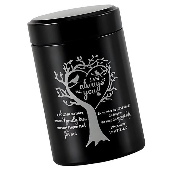 NEXAVKPR Elegant Aluminum Mini Trees Of Life Urn With Secure Opening For Ashes Keepsakes