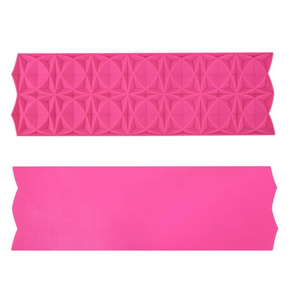 NEXAVKPR Embossing Cake Border Mould 3D Origami Sugar Craft Fondant Baking Mold Cake Decor Tool Cupcake Decorating Baking Gift
