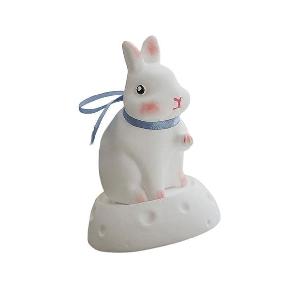 NEXAVKPR Fragrant Wax Moon Rabbit Sculpture Autumn Festival Handcrafted Home Gift