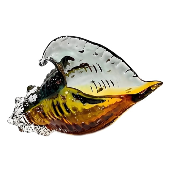 NEXAVKPR Glass Conch Shell Decoration For Home Office Modern Design Sculpture Crafts