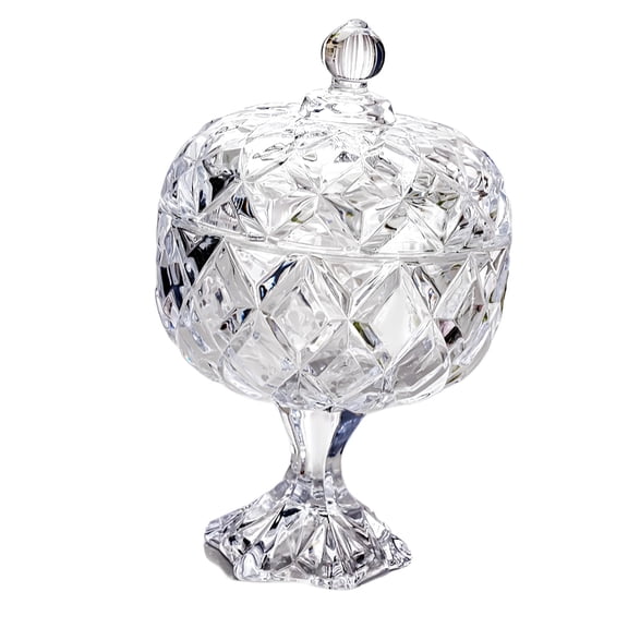 NEXAVKPR Glass Jar With Lid,Christmas Candy Dish,Candy Cookie Jars,Jewelry Box,Biscuit Containers Food Storage,Decorative Jar