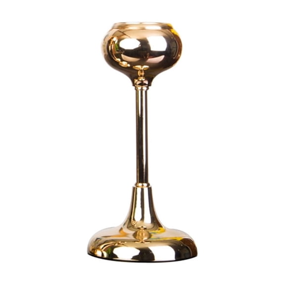 NEXAVKPR Golden Goblet Shape Retro Candle Holders Tea Light Decorations Classic Candles