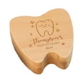 thumbnail image 1 of NEXAVKPR Handmade First Tooth Storage Container Wooden Baby Teeth Collection Gift Box, 1 of 10