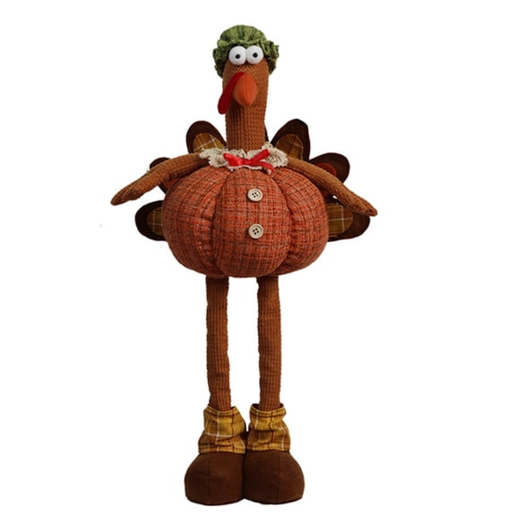 NEXAVKPR Harvest Festival Turkey Decors Seasonal Window Display Figurine Shelf Decors