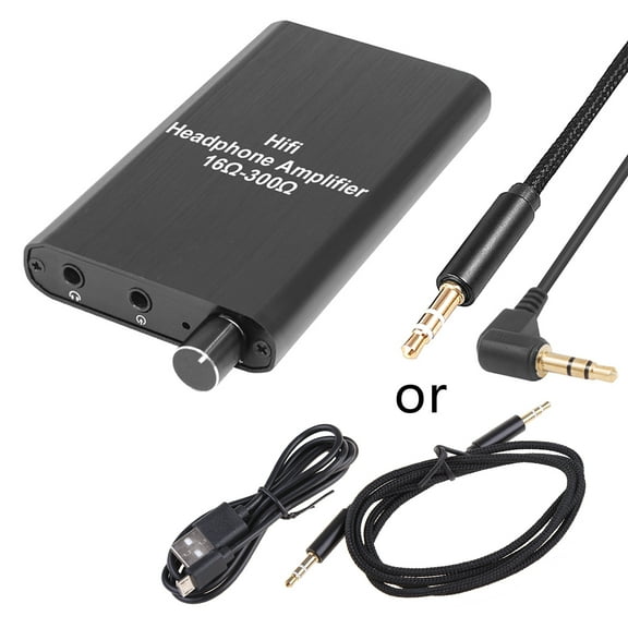 NEXAVKPR Headphone Amplifier Audio 3.5mm AUX input and output Two-stage Gain Switch Audio Hi-Fi Earphone Headset Switch AMP