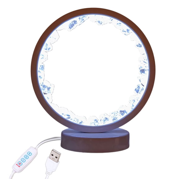 NEXAVKPR Healings Stone Crystal Column Night Lamp USB LED Night Light for Sleep