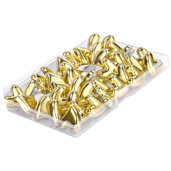 NEXAVKPR Heart Molded Wall Push Screws Decorative Photo Screws Metal Veneered Steel Rustproof Permanent