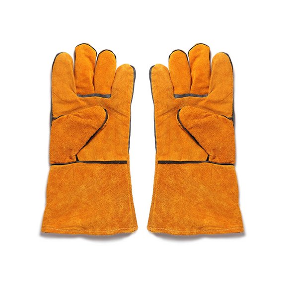 NEXAVKPR Heat-Resistant Cowhide Forges Heat Resistant Welding Fireplaces Gloves for Men