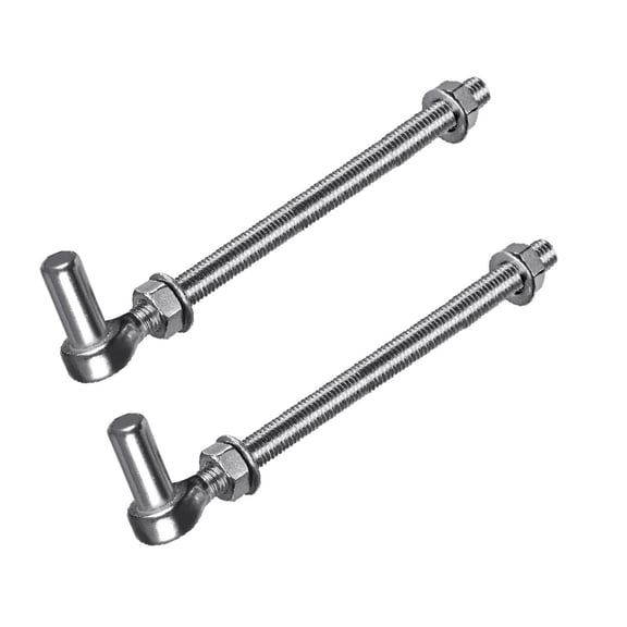 NEXAVKPR Heavy Duty J Bolt Gate Hinges Bolt Hinges for Secure Metal & Wood Installations