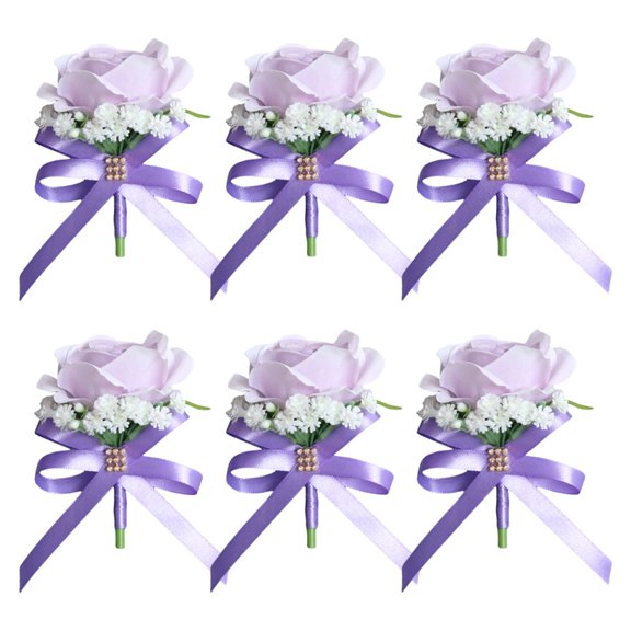 NEXAVKPR High Simulation Silk Rose Corsage for Stage Performances and Wedding Parties