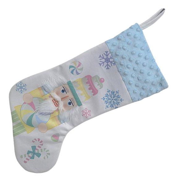 NEXAVKPR Holiday Nutcrackers Soldier Christmas Stocking for Tree Mantels Wall Decoration