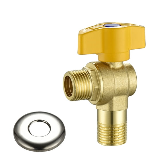 NEXAVKPR Hot/Cold Water Shut Off Valves 1/2'' Turn Angle Stop Valves Plumbing Fitting