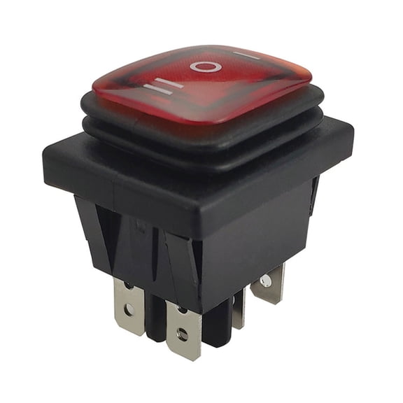 NEXAVKPR KCD4 Boat Rocker Switch With Led Light 2/3 Position SPST Toggle Switch 4/6 Pin Snap-in Switches Waterproof On/Off