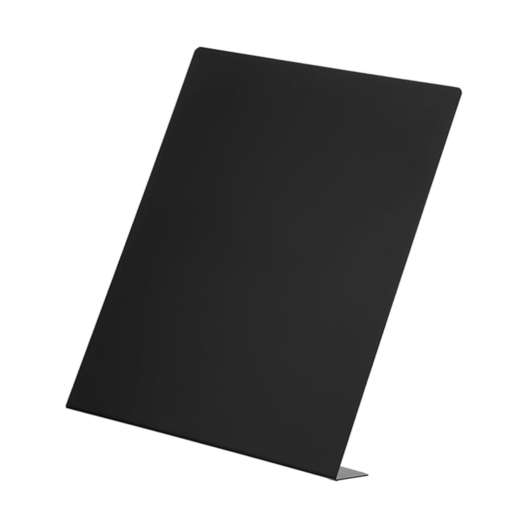 NEXAVKPR L Shaped Metal Memo Display Board Desktop Magnetic Bulletin Board 22x6x28cm