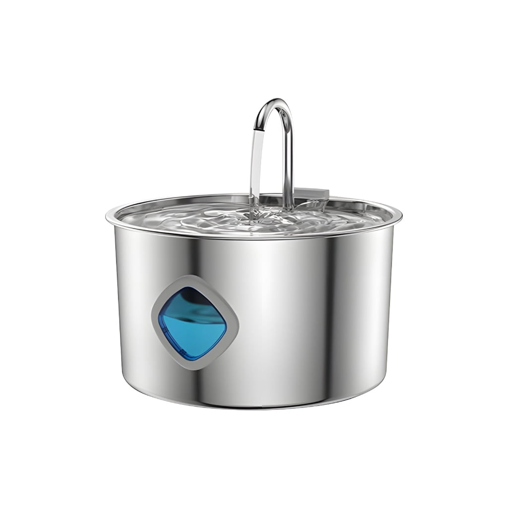 NEXAVKPR Large 3.2L Pet Water Fountain Stainless Steels USB Powered Includes 2 Filters