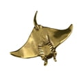 thumbnail image 1 of NEXAVKPR Manta Figurines Metal Statue Fish Decorative Objects Table Ornament Gift, 1 of 8