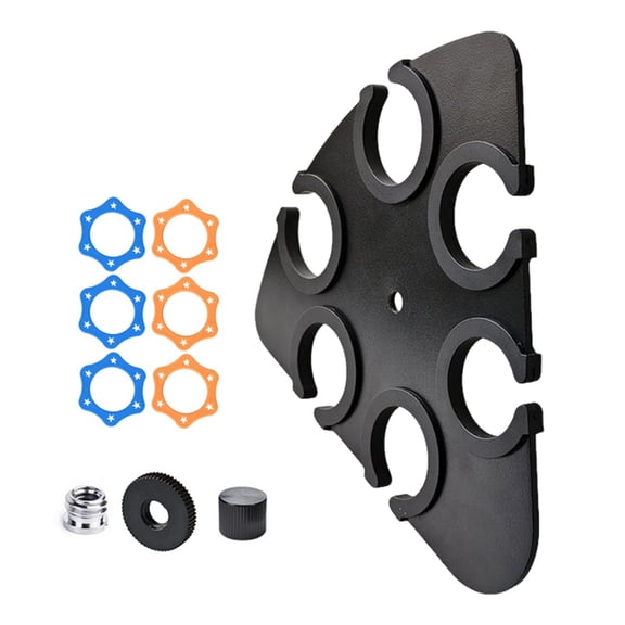 NEXAVKPR Metal On-Stage Multi Mic Holder Microphone Stand Tray with Scratch Protections for Stage Performances Easy Access Design