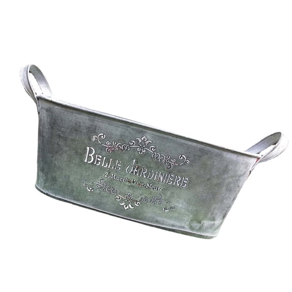 NEXAVKPR Metal Plant Pots Large Iron Flower Pots Rustproof Metal Bucket Planter Farmhouse