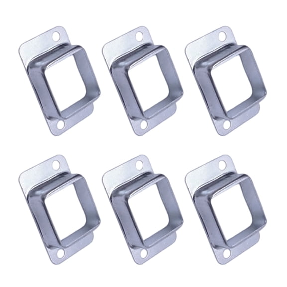 NEXAVKPR Metal Square Post Flange Base Deck Fence Wall Mount Rail End Bracket Connector