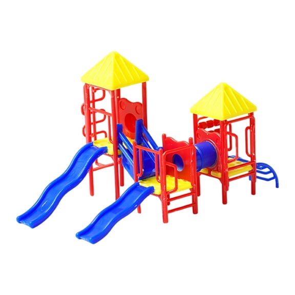 NEXAVKPR Miniature Park Slide Model Tiny ABS Kids Slide Ornament For Sandbox Kids Room Decoration And Educational Display