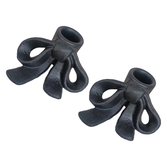 NEXAVKPR Modern Cast Iron Candle Stands Bows Accent Wedding Table Decoration