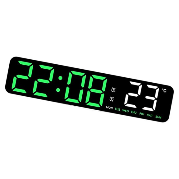 NEXAVKPR Modern Quiet LED Desk Clock With Auto Bedlight Easy Arrange For Telecommute Bedroom