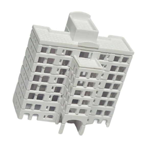 NEXAVKPR N Scale 1:500 Apartment House Assembled Model Miniature Architectural Building Model Outland Realism Scene DIY Painting