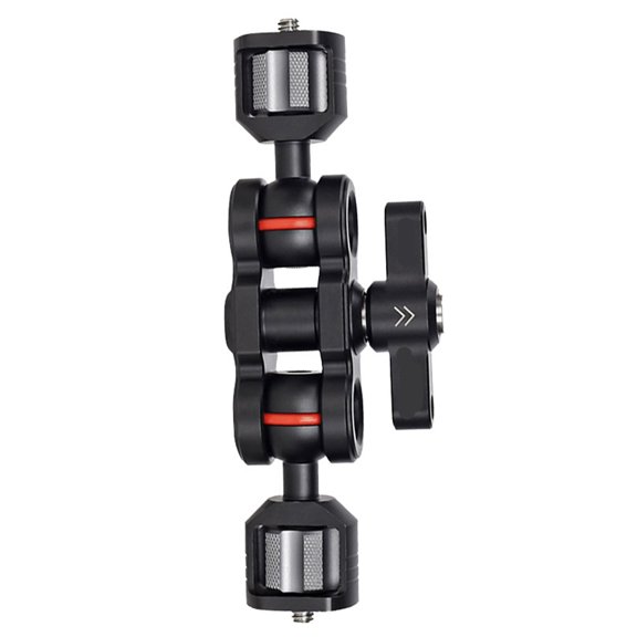 NEXAVKPR Photography Rig Mount Arm with Double Ball Heads, Aluminum Alloys Camera Monitor