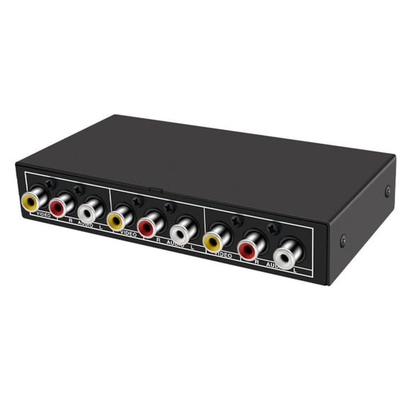 NEXAVKPR Professional 2Input AV Video Audios Selector Audios Video Switchers Splitter