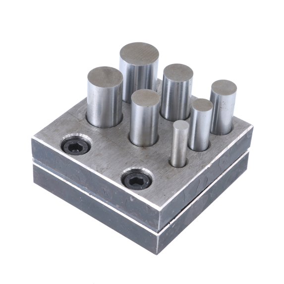 NEXAVKPR Professional Metal Hole Puncher with Adjustable Positions Jewelers Disc Cutter Punch Set Metal Circles Round Mold