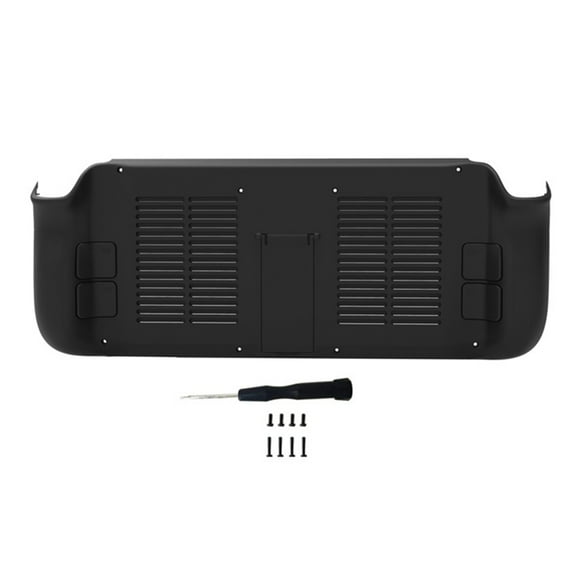 NEXAVKPR Protective Back Case with Support Stand Holder for Steam Deck Game Console Non-scratch Cooling Rear Housing Cover Shells