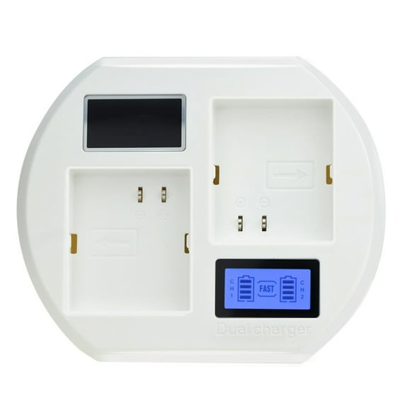 NEXAVKPR Quick Charge Camera USB Battery Fast Charger for Arlo Pro/Pro2 Battery 2 Slot Charging LCD Display Base Charger
